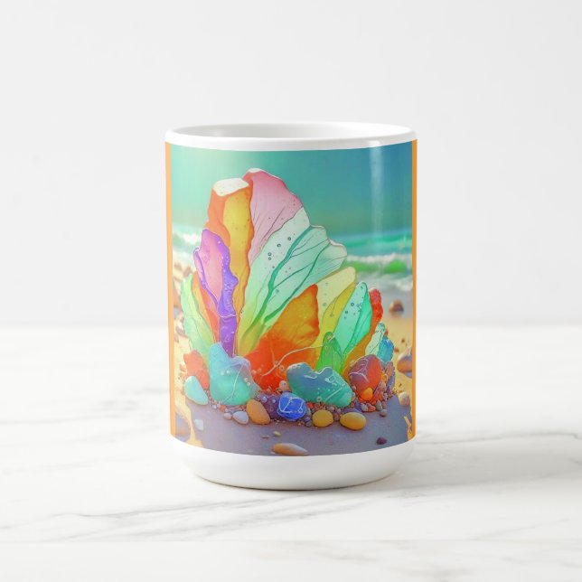Klassisk mugg (Strandglas-11) (Center)