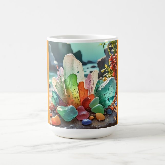 Klassisk mugg (Strandglas-13) (Center)