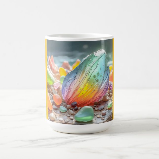 Klassisk mugg (strandglas-5) (Center)