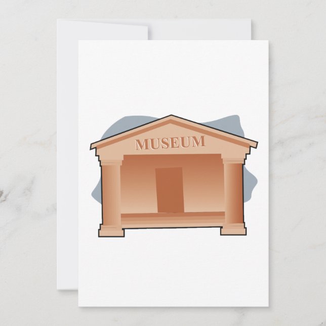 Klassisk museiarkitektur inbjudningar (Framsida)
