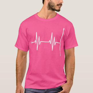 Klassisk Music Flutist Heartslag Gift Orchestra F T Shirt