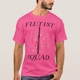 Klassisk Music Flutist Orchestra Flute Player T Shirt