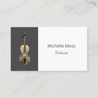 Klassisk Music Violin Professionell Performer Visitkort