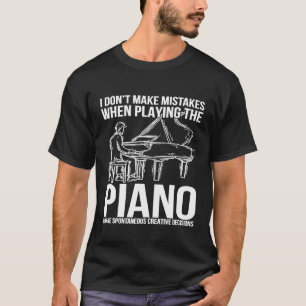 Klassisk musik Pianist Piano Musician Gift Piano T Shirt