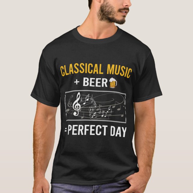 Klassisk musik under öldagen t shirt (Framsida)