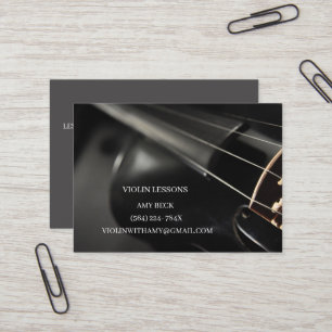 Klassisk musiker/Music Store Black Violin Visitkort