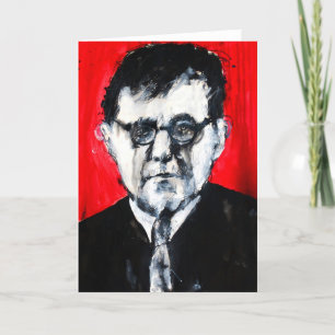 Klassisk musikhälsningkort - Shostakovich Kort