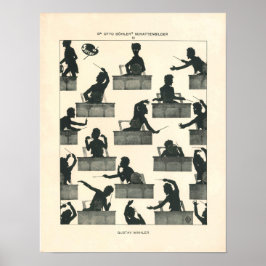 Klassisk musikledare - vintage Mahler Poster