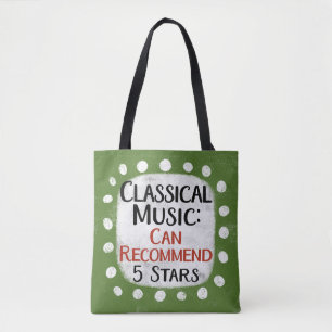 Klassisk musikrecension 5 Stars tote Bag Tygkasse