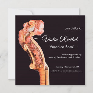 KLASSISK MUSISK ORO,SKÄL TILL Violin-Rulla Inbjudningar