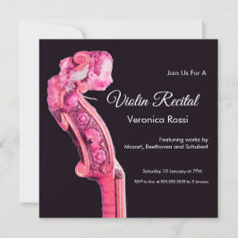 KLASSISK MUSISK ORO,SKÄL Violin Rullas Rosa Inbjudningar