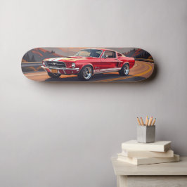 Klassisk muskelbil 1967 skateboard