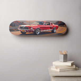 Klassisk muskelbil 1967 skateboard