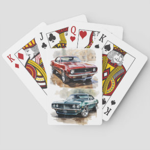Klassisk muskelbil casinokort