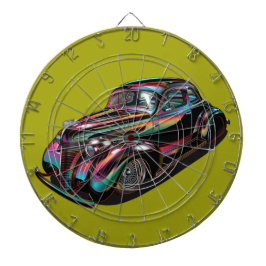 Klassisk muskelbil darttavla