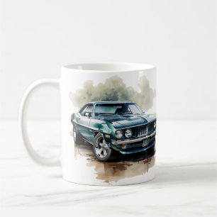 Klassisk muskelbil kaffemugg