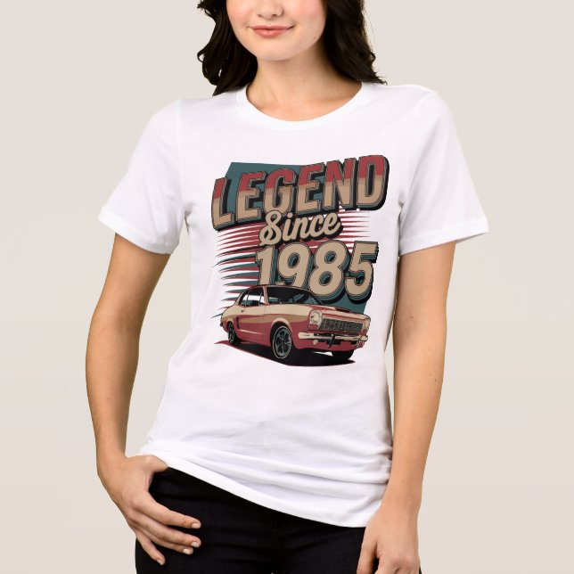 Klassisk muskelbil - Legend sedan 1985 T Shirt (Framsida)