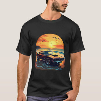 Klassisk muskelbil retro vintage stil t shirt