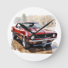 Klassisk muskelbil rund klocka