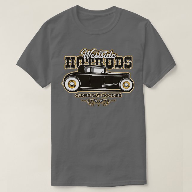 Klassisk muskelvagn för hotrod t shirt (Design framsida)