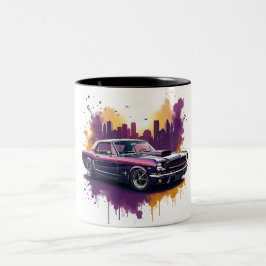 Klassisk Mustang Muskelbil Två-Tonad Mugg