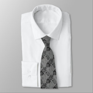 Klassisk natt före jul, Grått Black Neck Tie Slips