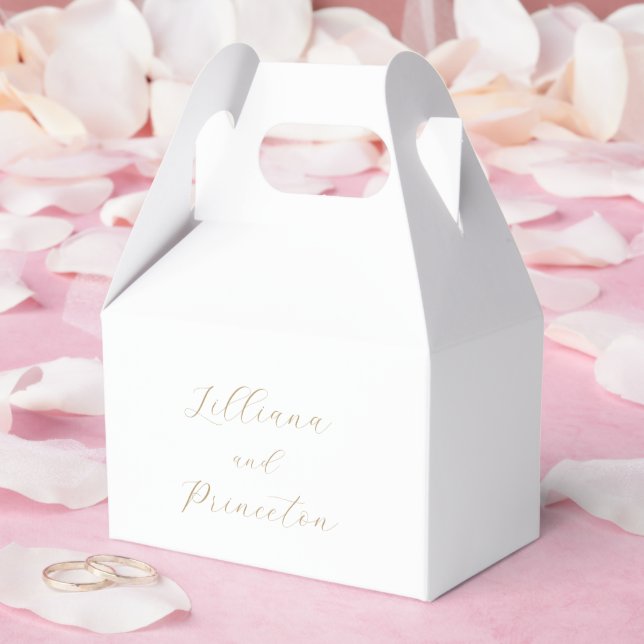 Klassisk Neutral Elegant Bröllop Presentaskar (Bröllop)