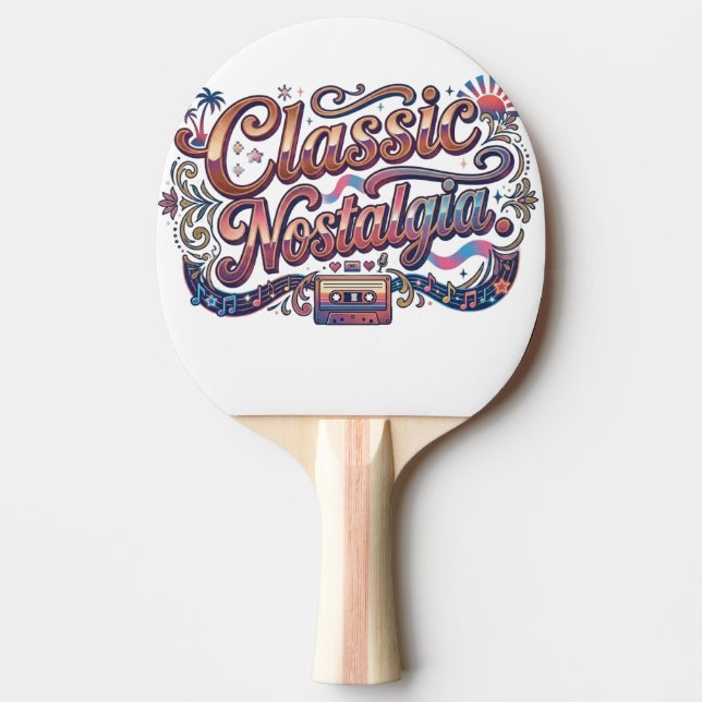 Klassisk Nostalgi Pingisracket (Framsidan)