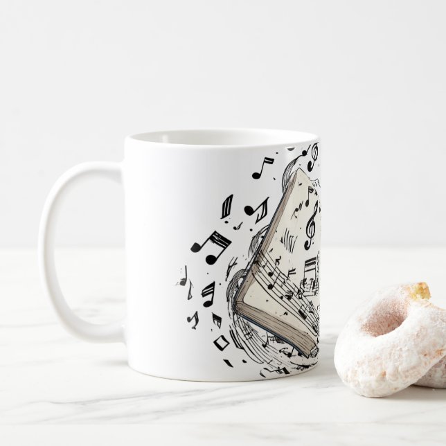 Klassisk notbok kaffemugg (Med munk)