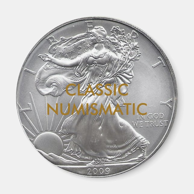 KLASSISK NUMISMATIK MAGNET (Framsidan)
