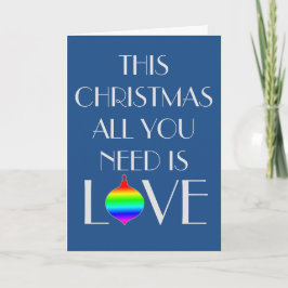 Klassisk och Elegant Gay Orientering jul Helgkort