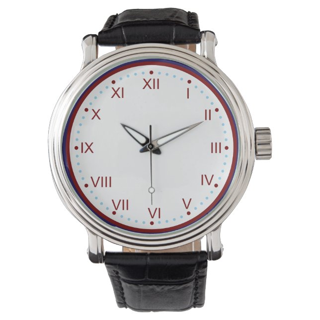 Klassisk och elegant romersk siffra armbandsur (Framsida)