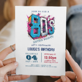 Klassisk och enkel Retro Party Inbjudningar