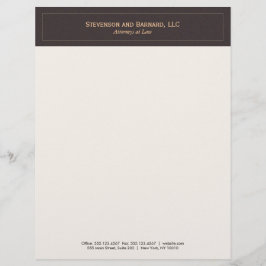 Klassisk och Professionell Brown Brevhuvud