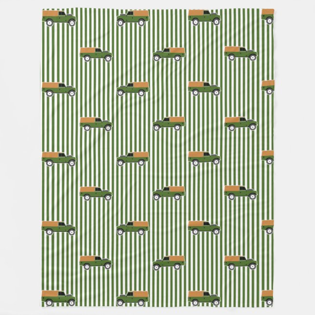 Klassisk Oliv grönt mjuk, övre serie 3, markskydd Fleecefilt (Framsidan)