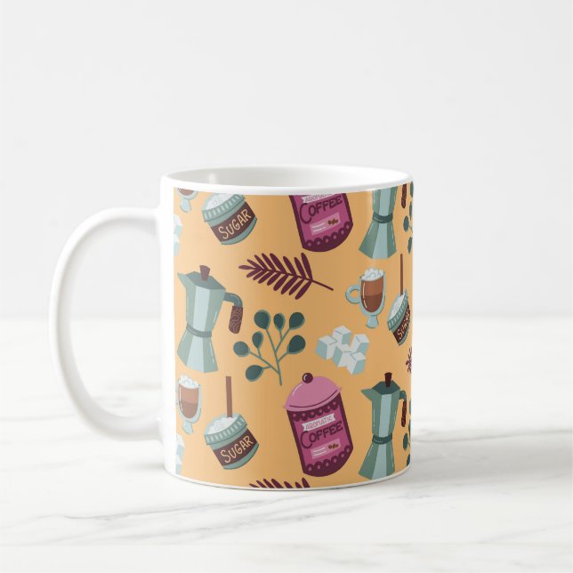 Klassisk ömtålig kronbladstekop kaffemugg (Vänster)