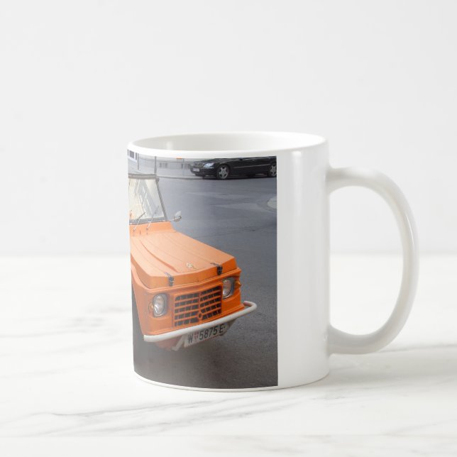 Klassisk Orange Citroën Mehari Kaffemugg (Höger)