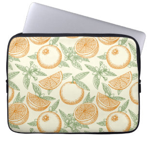 Klassisk Orange Fruit Mönster Laptop Fodral