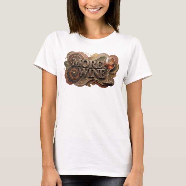 Klassisk Orange MER VIN Tröjdesign T Shirt (Framsida)