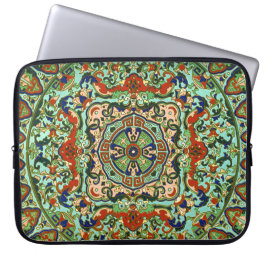 Klassisk orientalisk geometrisk panel laptop sleeve