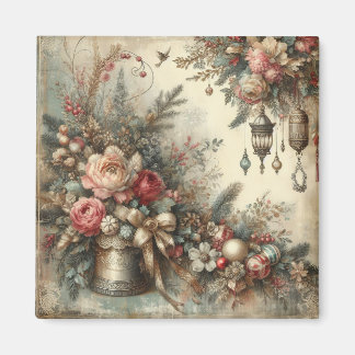 Klassisk Ornate-julgranen Magnet