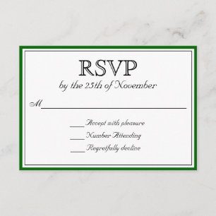 Klassisk OSA med Mörk grönt Gräns Kort
