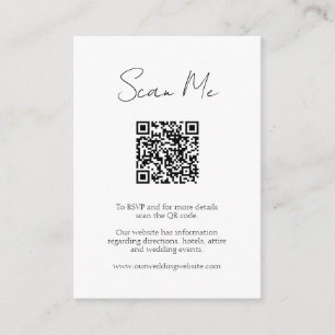Klassisk OSA QR-kod Webbplats med minimalistisk Br Tilläggskort