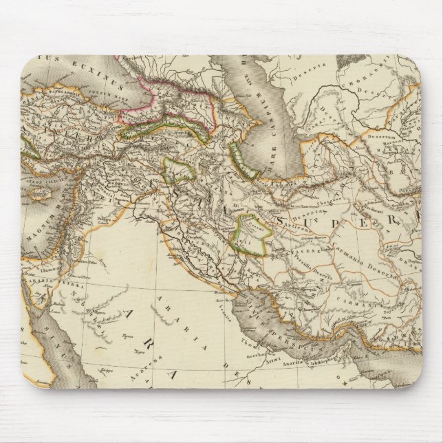 Klassisk Östra Hemisphere Karta Musmatta (Framsidan)