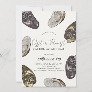 Klassisk Oyster Roast Birthday Inbjudningar