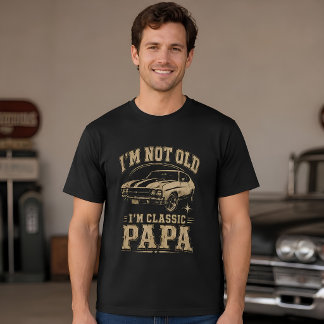 Klassisk Pappa Vintage-Bil T Shirt