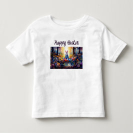 Klassisk påskharen med påskägg t shirt