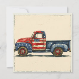 Klassisk patriotism: Vintage Glory Julkort