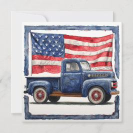 Klassisk patriotism: Vintage Glory Julkort