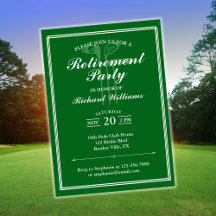 Klassisk Pension Golf Theme Grönt White